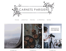 Tablet Screenshot of carnetsparisiens.com